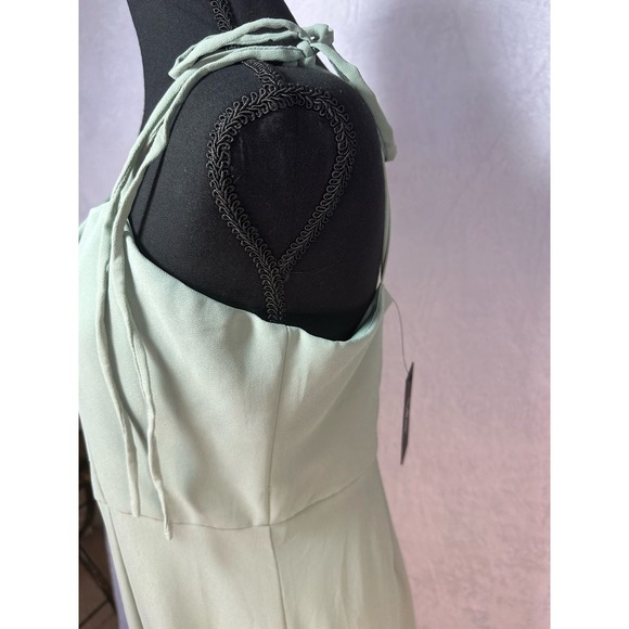 Lulus soft green XL spaghetti strap long formal - Picture 3 of 9
